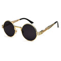 2022 New round Retro Metal Sunglasses for Men and Women Hippie Circle Style UV400 Protection TAC Lenses