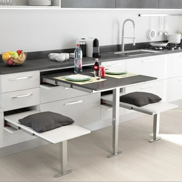 New Product Space Saving Efficiently Multifunction Furniture Table Folding Kitchen Table Wooden Dining Table for Home