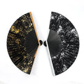 Custom Hand Held Bamboo Silk Folding Fan Chinese Retro Handheld Fan Wedding Party Gift for Women