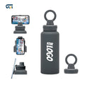 Custom Bpa Free Doule Wall Vacuum Insulated 304 Stainless Steel Thermos Magnet Water Bottle with Magnetic Cell Phone Holder