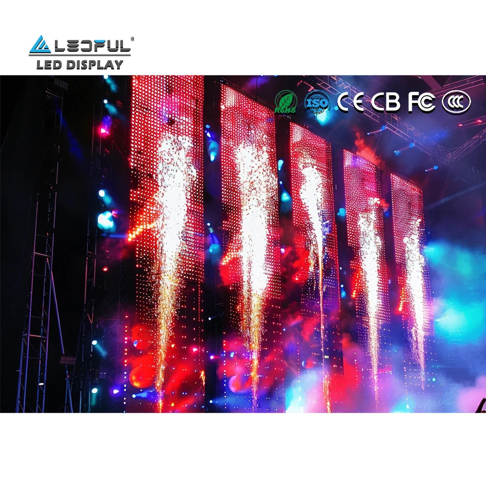 DJ Booth Concert Stage Event Background LED Wall Indoor Semi-outdoor Outdoor Die Casting Aluminum Cabinet Portable LED Display