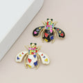 Jachon Latest  Enamel Small Bee Brooch Pin Fashion Animal Honey Insect Themed Bee Brooch Pin for Women Girls