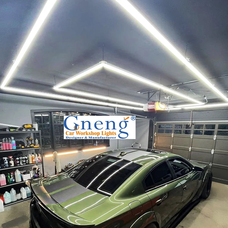 High Power Various Shapes Square Car Showroom Auto Beauty Salon Detailing Wash Light