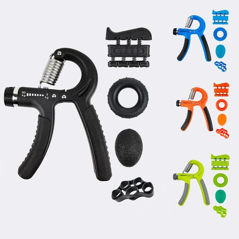 Adjustable Resistance Forearm Strengthener Kit 5-Piece Hand Grips Grip Ring Finger Stretcher Hand Squeezer Trainer Grip Kangsong