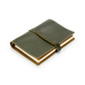 Mini Loose-Leaf A8 Notebook Memo-book Genuine Leather Record Book Portable Pocket Journals Office Business Notepad Planner Study