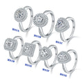 M93 Abiding Jewelry Professional Factory 925 Sterling Silver Gold Moissanite Diamond Custom Double Halo Engagement Ring