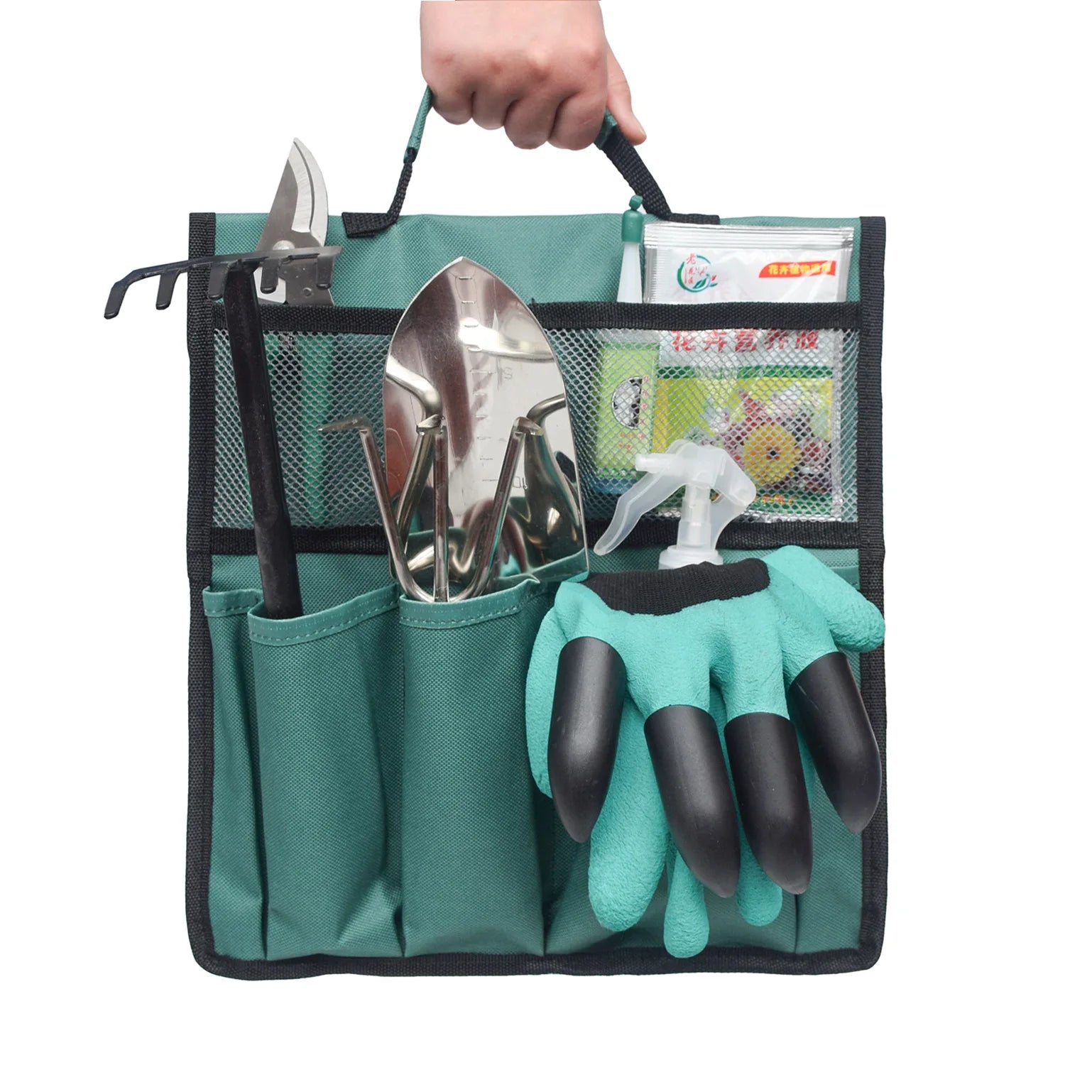 Eco-friendly Multi-Pockets with Handle Tool Storage Bag Oxford Fabric Garden Kneeler Tool Bags