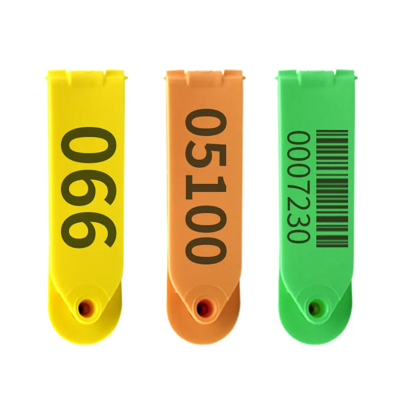 JCET034 Ear Tags for Sheep Yellow Color Animal Ear Tag with logo