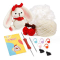 Wholesale Animal Rabbit Elephant Little Dog Full Crochet Knitting Set DIY Crochet Kit for Beginners