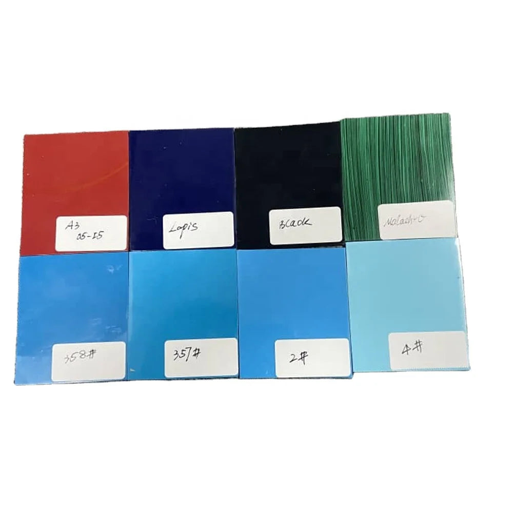 Synthetic Gemstone Plastic Sheet Big Size 60x70mm with Good Polished square Sheet Stone Rectangle Sheet