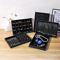 Velvet Ring Earrings Necklace Jewelry Tray Pendant Watch Bracelet Sunglasses Storage Tray Jewelry Counter Display Plate