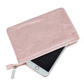 Simple Two-Compartment Organizer Tyvek Paper Cosmetic Pouch Custom Logo Zipper Closure Makeup for Toiletry and Pencil Gift Bag