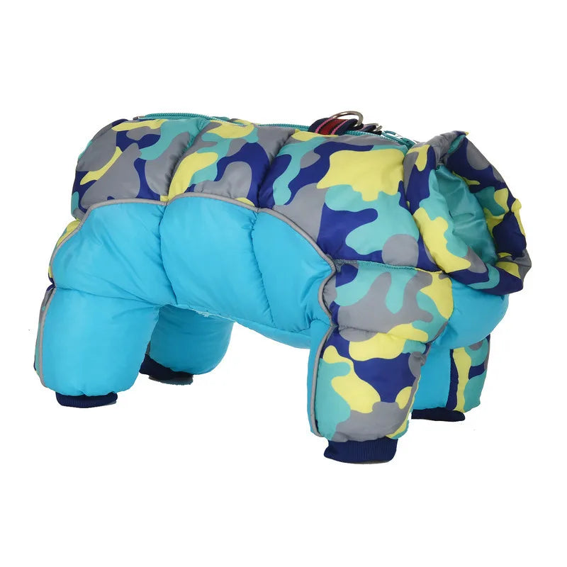 New Arrival Super Warm Thick Waterproof Cotton Winter for Small Assorted Sizes Dog Clothing Four-Legged Overalls Pet Clothes