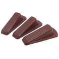 2024 Classic Door Stopper Sturdy Rubber Wedge Floor Stop for Heavy Duty Carpet Stackable Design Kitchen Living Room Bathroom