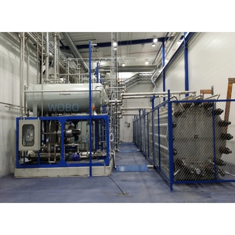 WOBO Easy Operate 1500Nm3/H Oxygen Green Hydrogen Generator Motor & Pump Pure Water Electrolysis Clean Energy