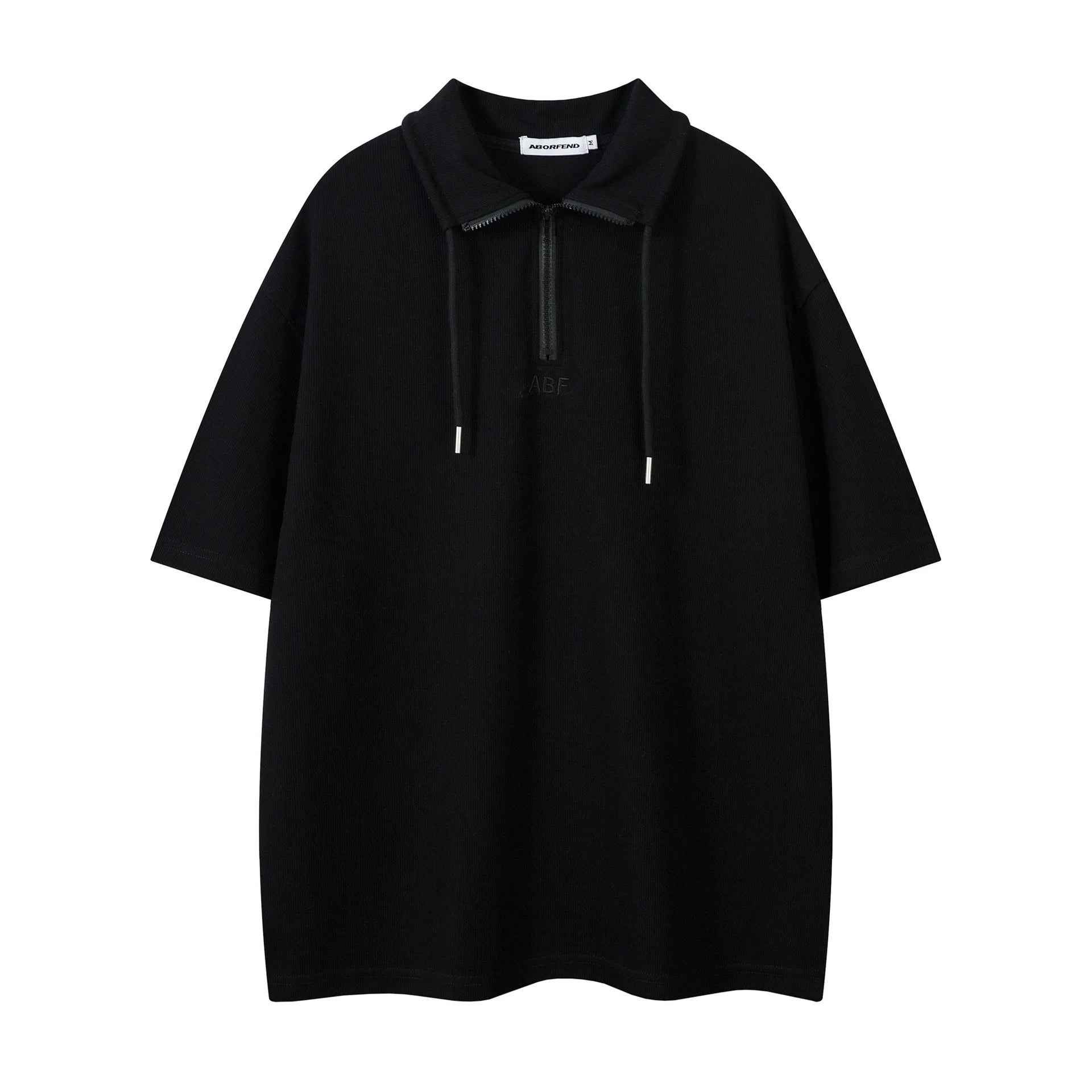 American Retro Vintage Ins Couple Top Men's Women's Summer Casual for Polo Shirt High Street All-Match Anti-Pilling Jersey Silk
