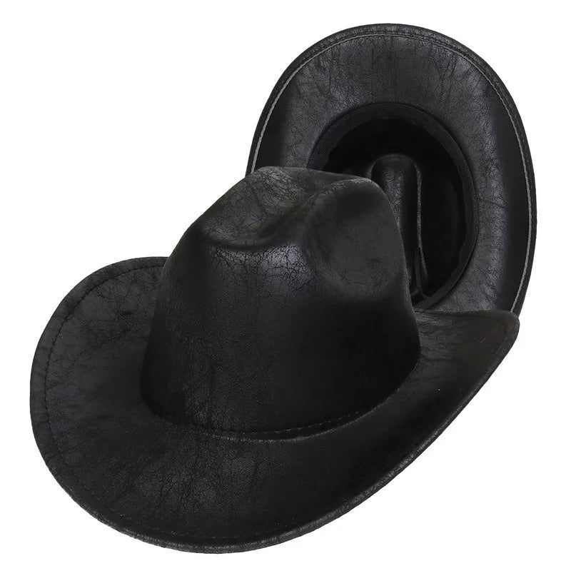 New Fashion Western Cowboy Hat Men Women Party Jazz Hat Gentleman Sombrero Hombre Suede Felt Fedora Cap