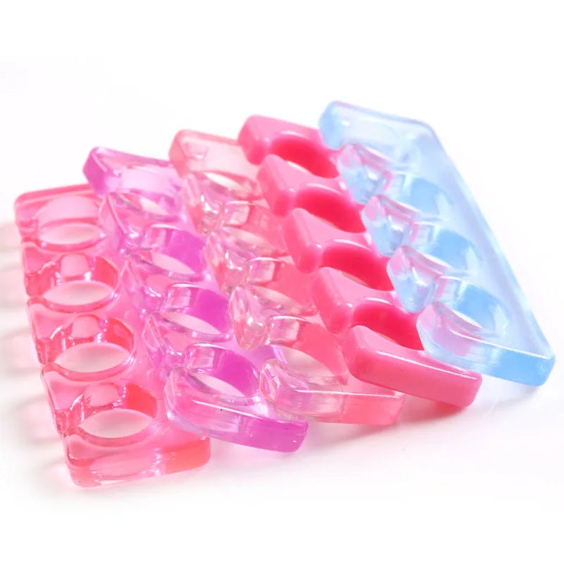 TSZS Silicone PedicureToe Separators Spacers Straighteners Feet Nail Polish Crooked Washable Toenail Dividers