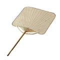 Raising Portable Lightweight Eco-Friendly Retro Japanese Round Zen Bamboo Rice Paper Handwritten Design Fan Convenient to Carry