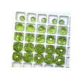 Round Faceted 8mm 10mm 12mm Green Glass Color Change Diaspore Ball Loose Beads
