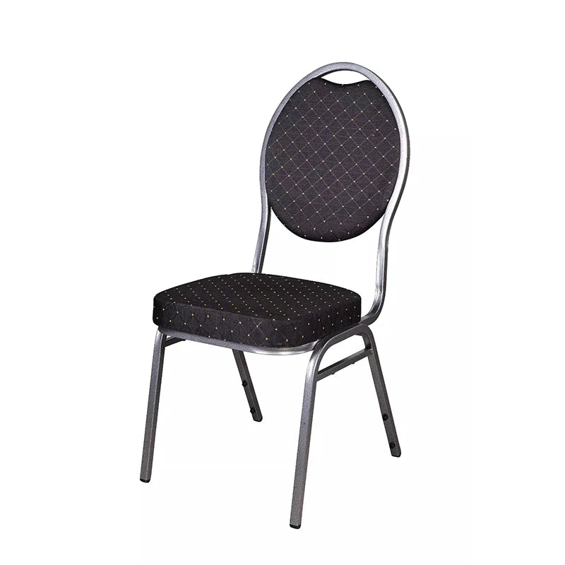 Cheap Hotel Restaurant Church Conference Room Used Banqueting Chair From China Stacking Black Oval Back Banquet Hall Event Chair
