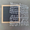 Hot Sale Custom Color Connected Character Cursive Letter "celebrate"  Plastic Letters for Wooden Felt Letter Boards