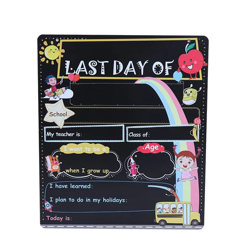 Creative Wooden Framed Hanging Chalkboard Double Sided School Small Blackboard for Wall Decor