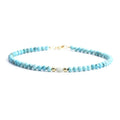 Hot Selling Wholesale Natural Tibetan Turquoise Stone Bead Bracelet Anklet for Women