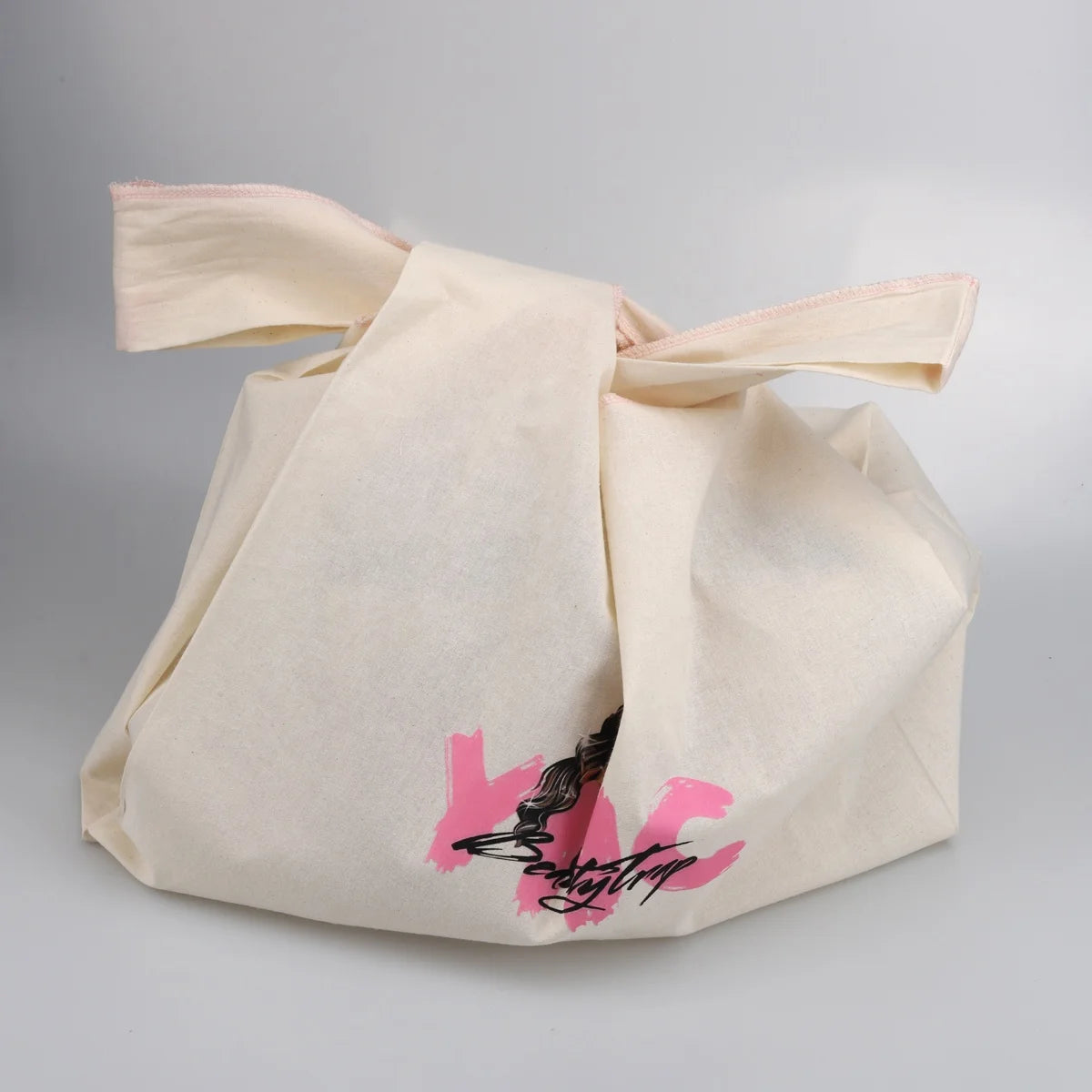 Eco-Friendly Cotton Handle Gift Clothes Women Travel Bag Promotion Custom Logo Muslin Tote Dust Handle Shopping Bag