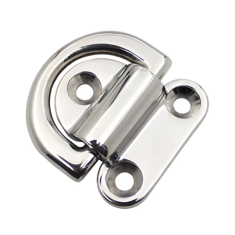 Hot Selling Marine Heavy Buckle Yacht Rope Stainless Steel Fixing Ring D-Buckle 316 Stainless Steel D-Ring