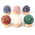 Hand Made Natural Raw Tumbled Crystal Lamp Crystal Table Bedside Night Lamp for Decoration