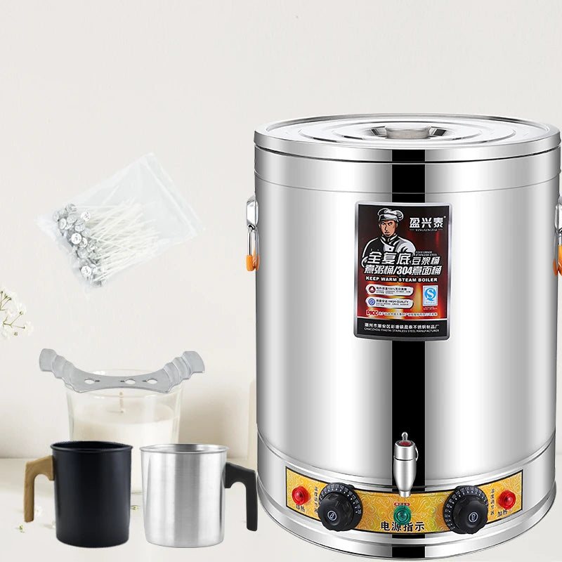 40L Stainless Steel Electric Wax Candle Melter 42 Qts Wax Warmer for Wax Business Candle Making Machine