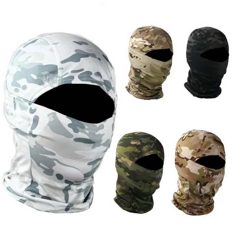 Ready Stock Wind-Resistant Sunscreen Cycling Ski Distressed Quick Dry Hat Balaclava for Men and Women Christmas Hat