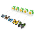 Electric Electronic Moving Interactive Flying Bird Cat Toy Butterfly Pet Cat Toy Steel Wire Puzzle Toys With Spinner Whirling