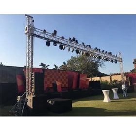 Roof Lighting Concert Aluminum Exhibition Led Truss for Outdoor Wedding Event Display Design Lighting Flat Truss