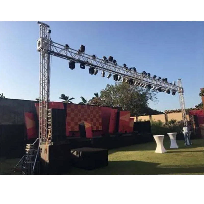 Roof Lighting Concert Aluminum Exhibition Led Truss for Outdoor Wedding Event Display Design Lighting Flat Truss