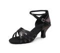 Factory Wholesale Women's Professional Latin Ballroom Salsa Dance Shoes Soft Ballet Design with 5/7cm Heel for Girls