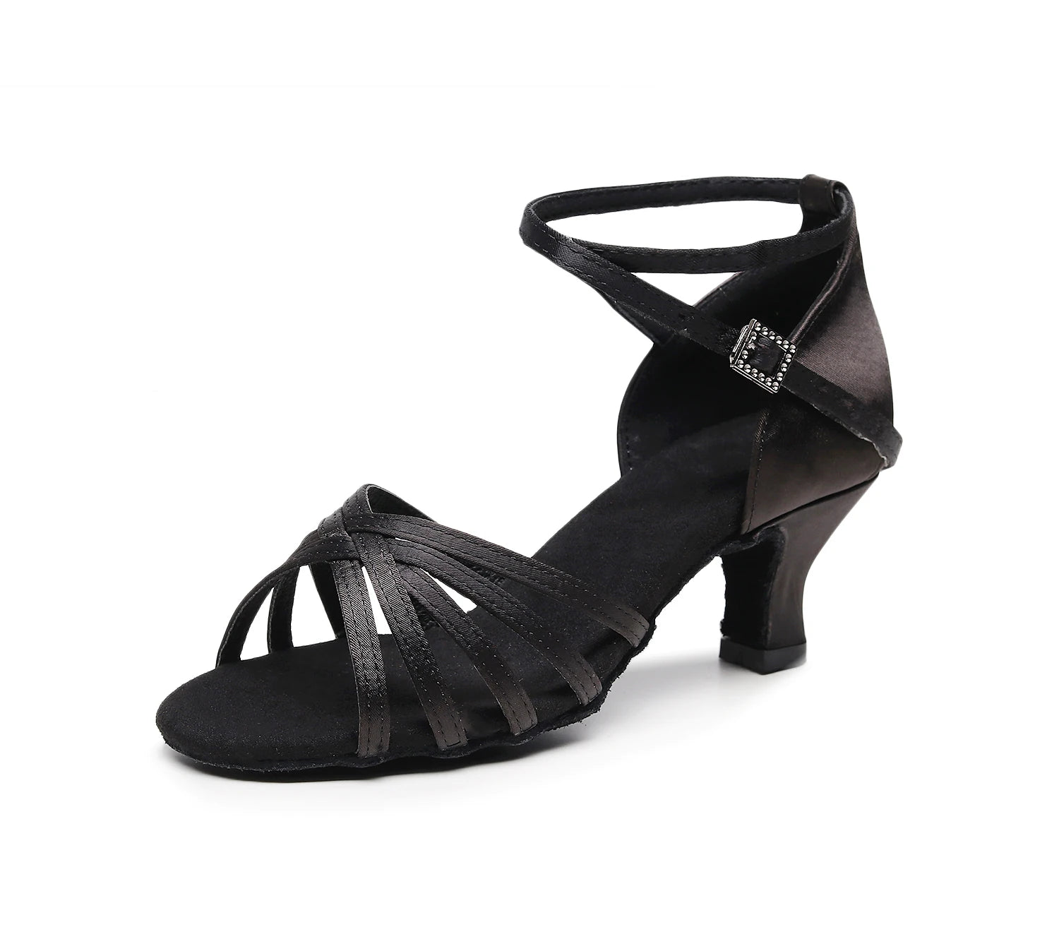 Factory Wholesale Women's Professional Latin Ballroom Salsa Dance Shoes Soft Ballet Design with 5/7cm Heel for Girls