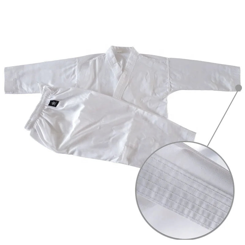 QUTENG Uniforme De Karate Wkf Karate Gi Fabric Supplier Unisex Bjj Gi Karate Uniform