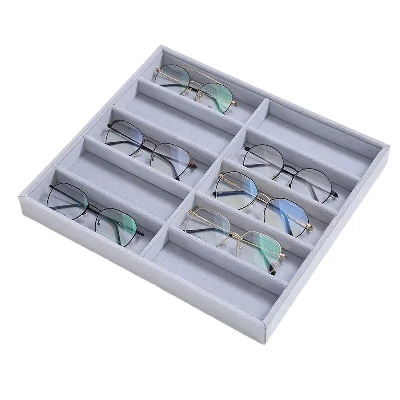 Optical Store Sun Glasses Eyewear Eyeglasses Board Display Organizer Case Box Tray of Sunglasses