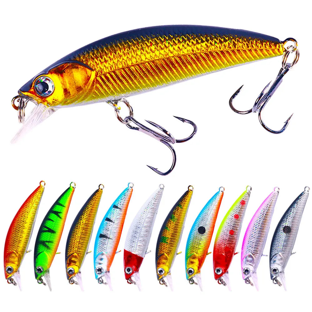 Customized Swimbait  6.9cm-5g Minnow Fishing Lure 10 Different Colors Lifelike Lure Biat for Sea Fishing