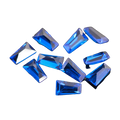 Tapered Baguette Sapphire Shape Stone Sapphire Beads Blue Baguette Lab Grown Sapphire