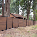 Outdoor Waterproof Moisture-Proof 6ft.H X 8ft.WPC Fence Board for Villa Garden Low Maintenance Co-Extruded Fencing Gate