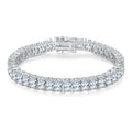 Wholesale Fashion Jewelry Sterling Silver Eye Bracelets Emotion Oval Cut Ladies Charm 925 Silver Moissanite Bracelets