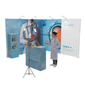 2020 New Lightweight Portable Trade Show Exhibition Booth 3mx3m Qseg QS-2070011 Aluminum Frame Dye-Sublimation Printed MegaBDM