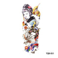 Fashion Charm Protection Full Arm Temporary Tattoo Stickers 170mm*480mm Waterproof Tattoo Design for Full Arm Legs