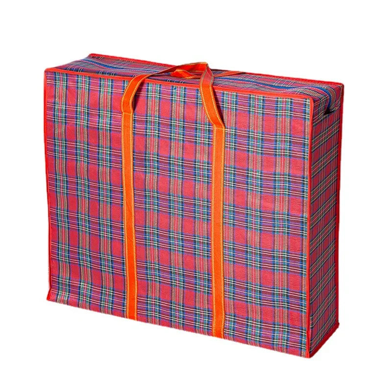 Extra Large Modern Geometric Oxford Cloth String Moving Storage Luggage Bag Woven Student Packing Customized Thickened