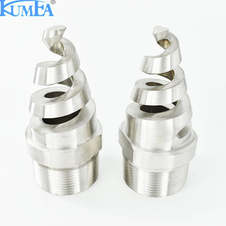 KUMEA Brass Stainless Steel Spiral Jet Spray Nozzles New Full Cone Design for Cooling Tower Cleaning