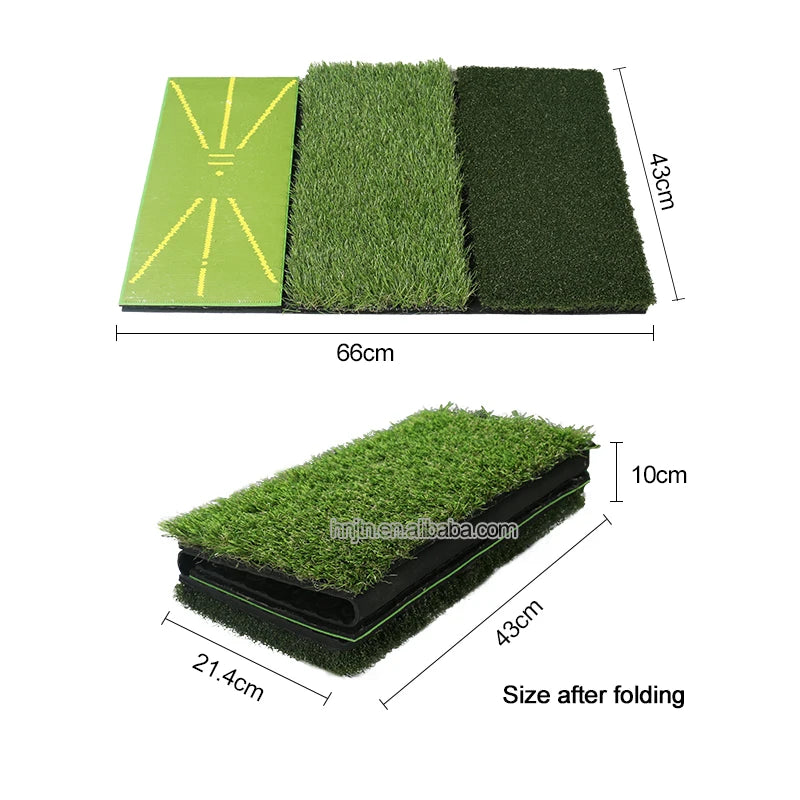 Hot Selling Golf Hitting Mat Indoor Outdoor Replaceable Golf Training Mat3 in 1 Golf Swing Detection Mat