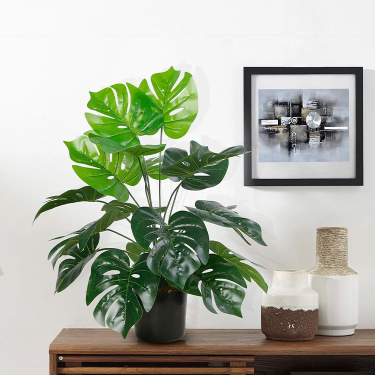 56CM Height Monstera Plants Tabletop Plants Monstera Leaf Artificial Plants Artificial Tree Home Decor MegaBDM